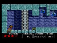 une photo d'Ã©cran de Castle of Illusion starring Mickey Mouse sur Sega Master System